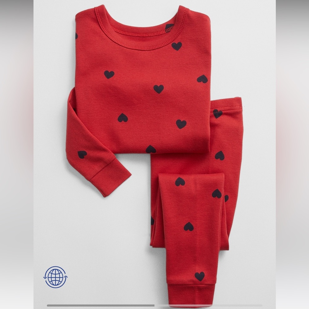 babyGap 100% Organic Cotton Heart PJ Set